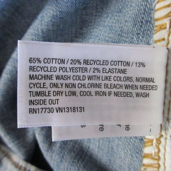 WILD FABLE Mid-Rise Chevron Denim Maxi Skirt Sz 4 Long Blue Jean Slit Skirt NWT - Picture 7 of 12